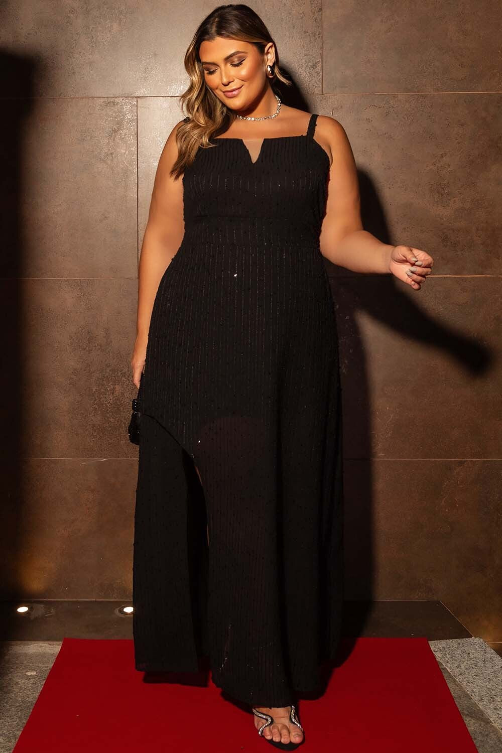 Vestido Plus Size Paris Preto